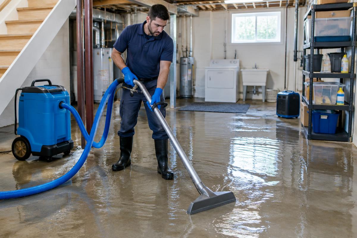 Flooded Basement Cleanup